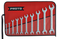 Proto® 10 Piece Satin Open-End Wrench Set - Caliber Tooling