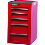 Proto® 450HS Side Cabinet - 5 Drawer, Red - Caliber Tooling