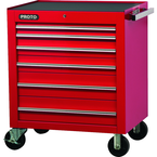 Proto® 450HS 34" Roller Cabinet - 6 Drawer, Red - Caliber Tooling