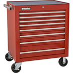 Proto® 450HS 34" Roller Cabinet - 8 Drawer, Red - Caliber Tooling