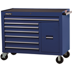 Proto® 450HS 50" Workstation - 7 Drawer & 1 Shelf, Blue - Caliber Tooling