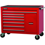 Proto® 450HS 50" Workstation - 7 Drawer & 1 Shelf, Red - Caliber Tooling