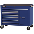 Proto® 450HS 50" Workstation - 8 Drawer & 2 Shelves, Blue - Caliber Tooling