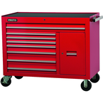 Proto® 450HS 50" Workstation - 8 Drawer & 2 Shelves, Red - Caliber Tooling