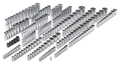 Proto® 1/4", 3/8", & 1/2" Drive 205 Piece Socket Set- 6, 8, and 12 Point - Caliber Tooling