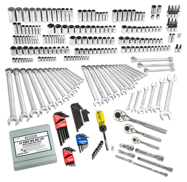 Proto® 1/4", 3/8", & 1/2" Drive 302 Piece Socket Set- 6 and 12 Point - Caliber Tooling