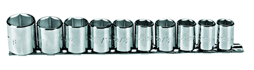 Proto® 3/8" Drive 10 Piece Socket Set - 6 Point - Caliber Tooling