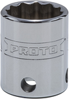 Proto® Tether-Ready 3/8" Drive Socket 17 mm - 12 Point - Caliber Tooling