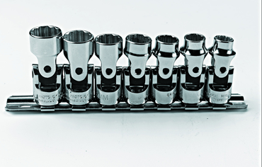 Proto® 3/8" Drive 7 Piece Metric Universal Socket Set - 12 Point - Caliber Tooling