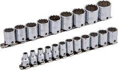 Proto® Tether-Ready 3/8" Drive 21 Piece Metric Socket Set - 12 Point - Caliber Tooling