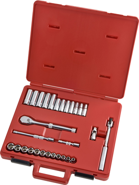 Proto® 3/8" Drive 29 Piece Metric Socket, Combination Set - 6 Point - Caliber Tooling