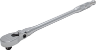 Proto® 1/2" Drive Flex Head Precision 90 Pear Head Ratchet Long 18"- Full Polish - Caliber Tooling