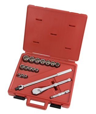 Proto® 1/2" Drive 18 Piece Socket Set - 12 Point - Caliber Tooling