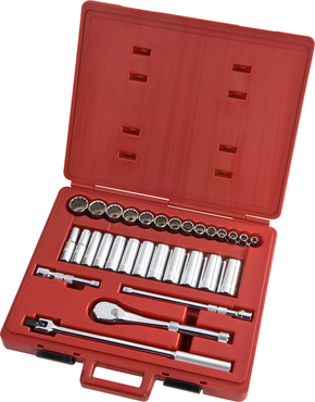 Proto® 1/2" Drive 30 Piece Socket Set - 12 Point - Caliber Tooling