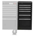 Proto® 440SS Side Cabinet - 6 Drawer, Black - Caliber Tooling