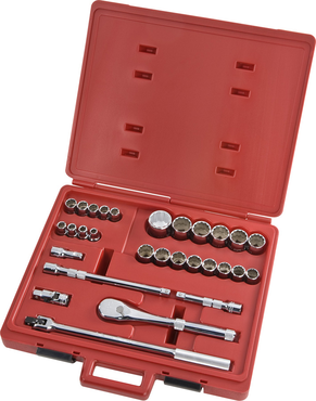 Proto® 1/2" Drive 29 Piece Metric Socket Set - 12 Point - Caliber Tooling