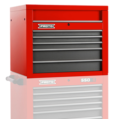 Proto® 550S 34" Top Chest - 5 Drawer, Gloss Red - Caliber Tooling