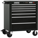 Proto® 550S 34" Roller Cabinet - 7 Drawer, Gloss Black - Caliber Tooling