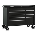 Proto® 550E 50" Front Facing Power Workstation w/ USB - 10 Drawer, Gloss Black - Caliber Tooling