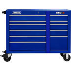 Proto® 550S 50" Workstation - 10 Drawer, Gloss Blue - Caliber Tooling