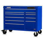 Proto® 550E 50" Front Facing Power Workstation w/ USB - 10 Drawer, Gloss Blue - Caliber Tooling