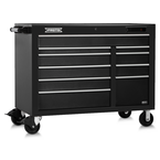 Proto® 550E 50" Front Facing Power Workstation w/ USB - 10 Drawer, Dual Black - Caliber Tooling