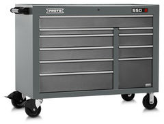 Proto® 550E 50" Power Workstation - 10 Drawer, Dual Gray - Caliber Tooling