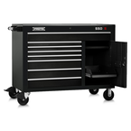 Proto® 550S 50" Workstation - 8 Drawer & 2 Shelves, Gloss Black - Caliber Tooling