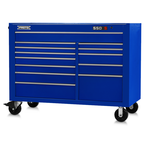 Proto® 550S 57" Workstation - 13 Drawer, Gloss Blue - Caliber Tooling