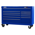 Proto® 550S 66" Workstation - 11 Drawer, Gloss Blue - Caliber Tooling