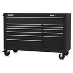 Proto® 550S 66" Workstation - 12 Drawer, Gloss Black - Caliber Tooling