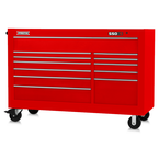 Proto® 550S 66" Workstation - 12 Drawer, Gloss Red - Caliber Tooling