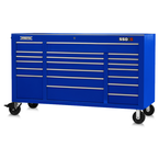 Proto® 550S 67" Workstation - 20 Drawer, Gloss Blue - Caliber Tooling