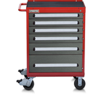 Proto® 560S 30" Roller Cabinet- 6 Drawer- Safety Red & Gray - Caliber Tooling