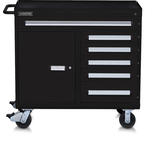 Proto® 560S 45" Workstaion- 6 Drawer & 1 Shelf- Gloss Black - Caliber Tooling