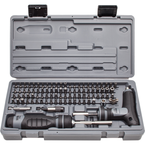 Proto® 91 Piece Multibit Set with Ratcheting Screwdriver and T-Handle - Caliber Tooling