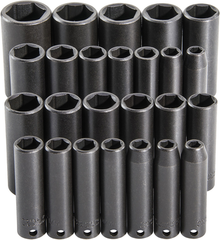 Proto® 3/8" Drive 25 Piece  Deep Impact Socket Set - 6 Point - Caliber Tooling