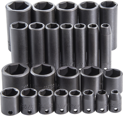 Proto® 3/8" Drive 25 Piece Impact Socket Set - 6 Point - Caliber Tooling