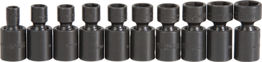 Proto® 3/8" Drive 10 Piece Metric Universal Impact Socket Set - 6 Point - Caliber Tooling