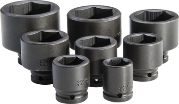 Proto® 3/4" Drive 8 Piece Impact Socket Set - 6 Point - Caliber Tooling