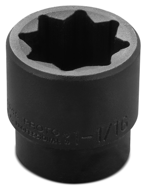 Proto® 1/2" Drive Impact Socket 1-1/16" - 8 Point - Caliber Tooling