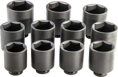 Proto® 1" Drive 11 Piece Deep Impact Socket Set - 6 Point - Caliber Tooling