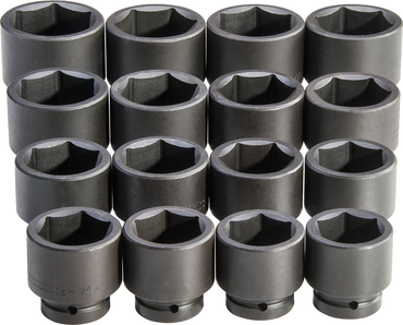 Proto® 1" Drive 16 Piece Impact Socket Set - 6 Point - Caliber Tooling