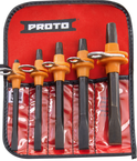 Proto® Tether-Ready 5 Piece Cold Chisel Set - Caliber Tooling