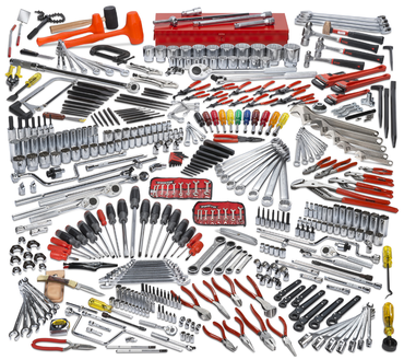 Proto® 453 Piece Intermediate Tool Set With Roller Cabinet J553441-8SG And Top Chest J553427-6SG - Caliber Tooling