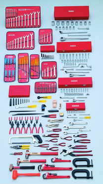 Proto® 248 Piece Metric Intermediate Set With Roller Cabinet J453441-8RD - Caliber Tooling