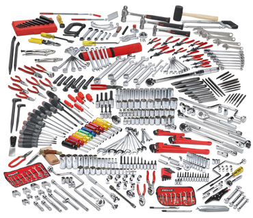 Proto® 411 Piece Advanced Maintenance Tool Set With Roller Cabinet J442735-7RD and Top Chest J442719-10RD-D - Caliber Tooling