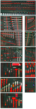 Proto® 613 Piece Foamed Master Set with Workstation J556646-12SG - Caliber Tooling