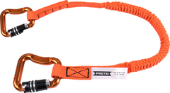 Proto® Elastic Lanyard With 2 Triple Lock Carabiners - 20 lb. - Caliber Tooling