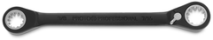 Proto® Black Chrome Double Box Reversible Ratcheting Wrench 3/8" x 7/16" - Spline - Caliber Tooling